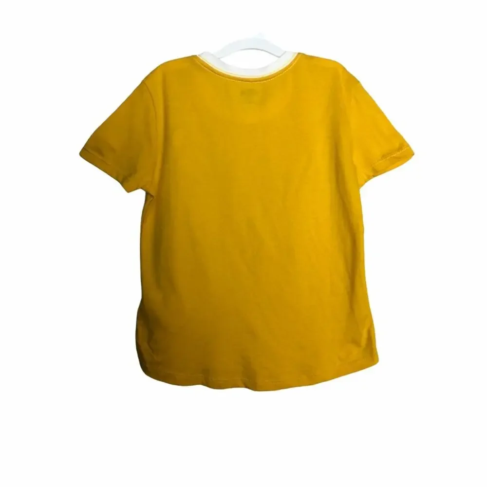 Old Navy Girls Yellow Graphic Short Sleeve XS(5)